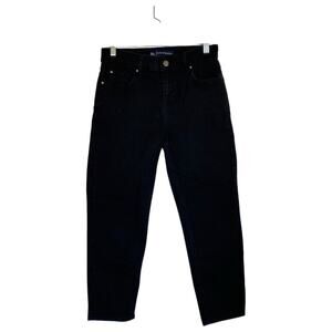 BODEN Slim Straight Jeans Black Size 6P Petite Mid Rise